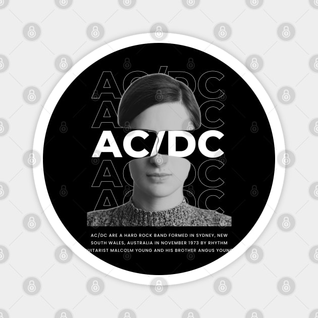 Ac Dc // Smile Girl Magnet by GO WES